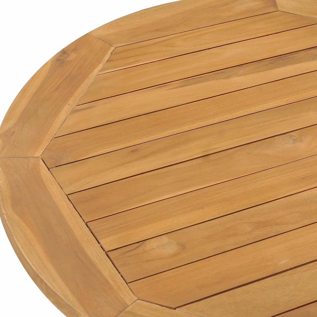 Juego de comedor para jardín 5 piezas madera maciza de teca