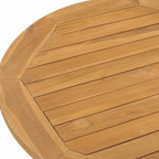 Juego de comedor para jardín 5 piezas madera maciza de teca