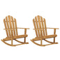 Mecedora Adirondack de madera de teca maciza