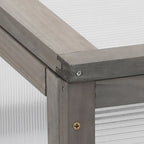 Jardinera elevada con invernadero 110x54x120 cm abeto