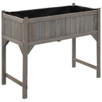 Jardinera elevada con invernadero 110x54x120 cm abeto