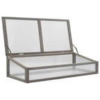 Jardinera elevada con invernadero 110x54x120 cm abeto