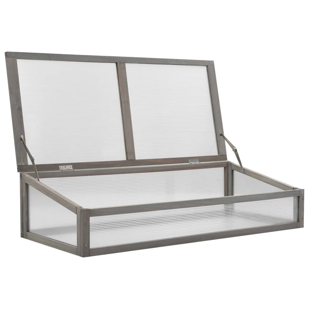 Jardinera elevada con invernadero 110x54x120 cm abeto