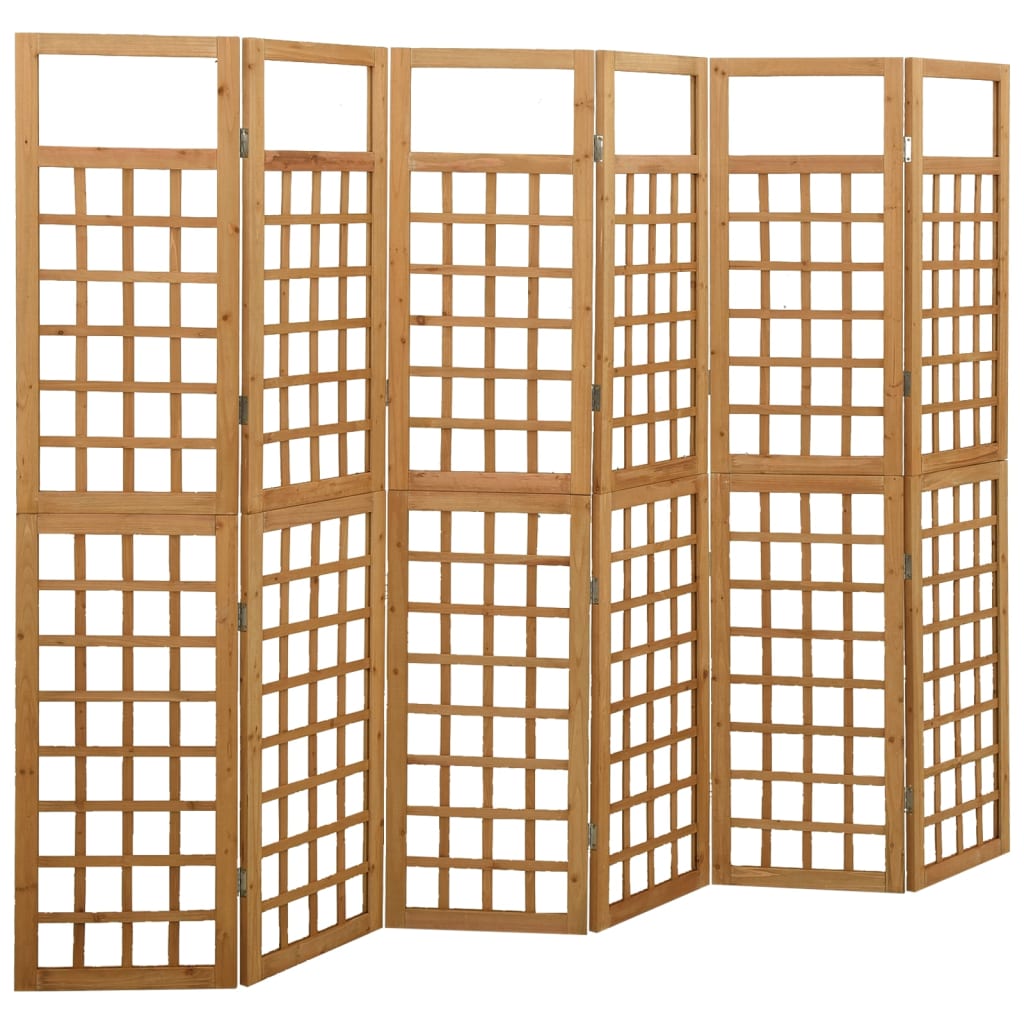 Biombo/Enrejado de 3 paneles madera de abeto gris 121x180 cm