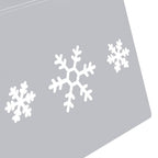Falda del árbol de Navidad plateada y blanca Ø68x25 cm