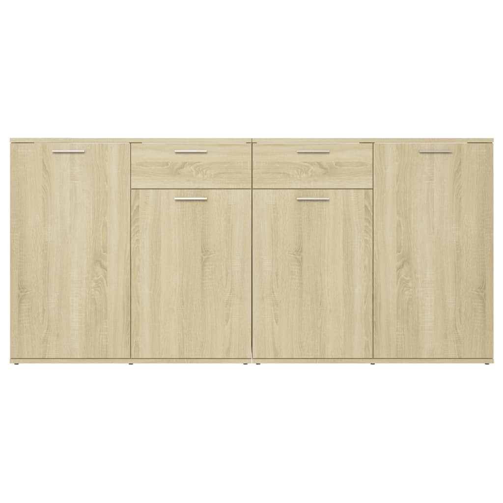 Aparador de madera de ingeniería roble Sonoma 160x36x75 cm