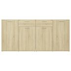 Aparador de madera de ingeniería roble Sonoma 160x36x75 cm