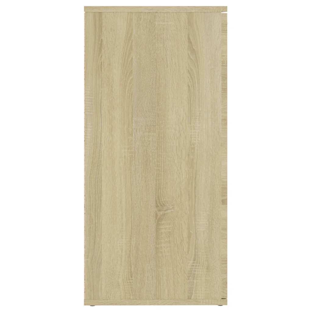 Aparador de madera de ingeniería roble Sonoma 160x36x75 cm