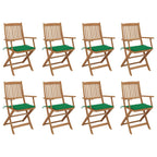 Sillas comedor de jardín 2 uds madera maciza acacia y cojines