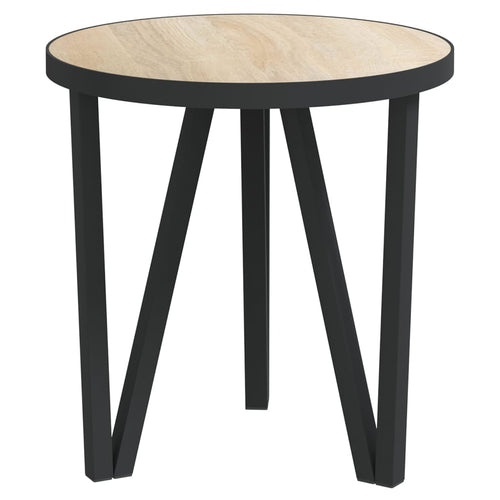 Sonoma oak MDF coffee table Ø35 cm