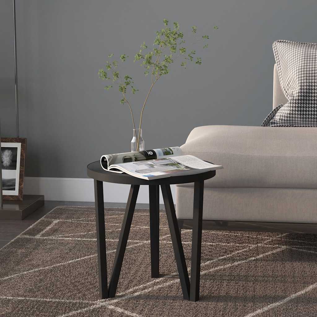 Mesita de centro MDF color roble Sonoma Ø35 cm