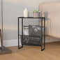 Gold steel magazine rack 35x15x45 cm