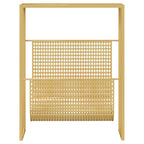 Revistero de acero dorado 35x15x45 cm