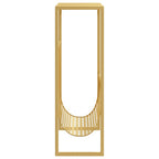Revistero de acero dorado 35x15x45 cm