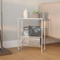 Gold steel magazine rack 35x15x45 cm