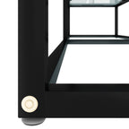 Mueble de TV vidrio templado color mármol blanco 140x40x40,5 cm