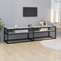 White marble tempered glass TV stand 160x40x40.5 cm