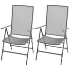 Juego de comedor de jardín 3 piezas acero antracita