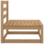 Muebles de jardín 3 piezas marrón miel madera maciza de pino