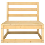 Juego de muebles de jardín 10 piezas madera maciza de pino
