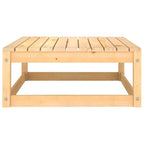 Juego de muebles de jardín 10 piezas madera maciza de pino