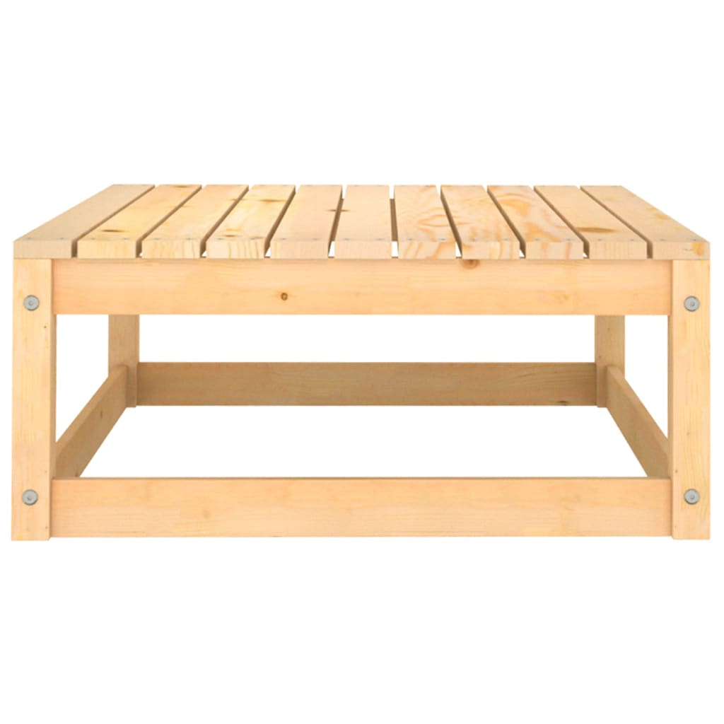 Juego de muebles de jardín 10 piezas madera maciza de pino