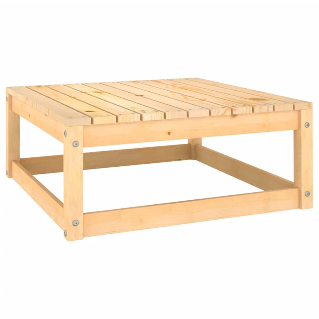 Muebles de jardín 8 pzas y cojines madera maciza pino
