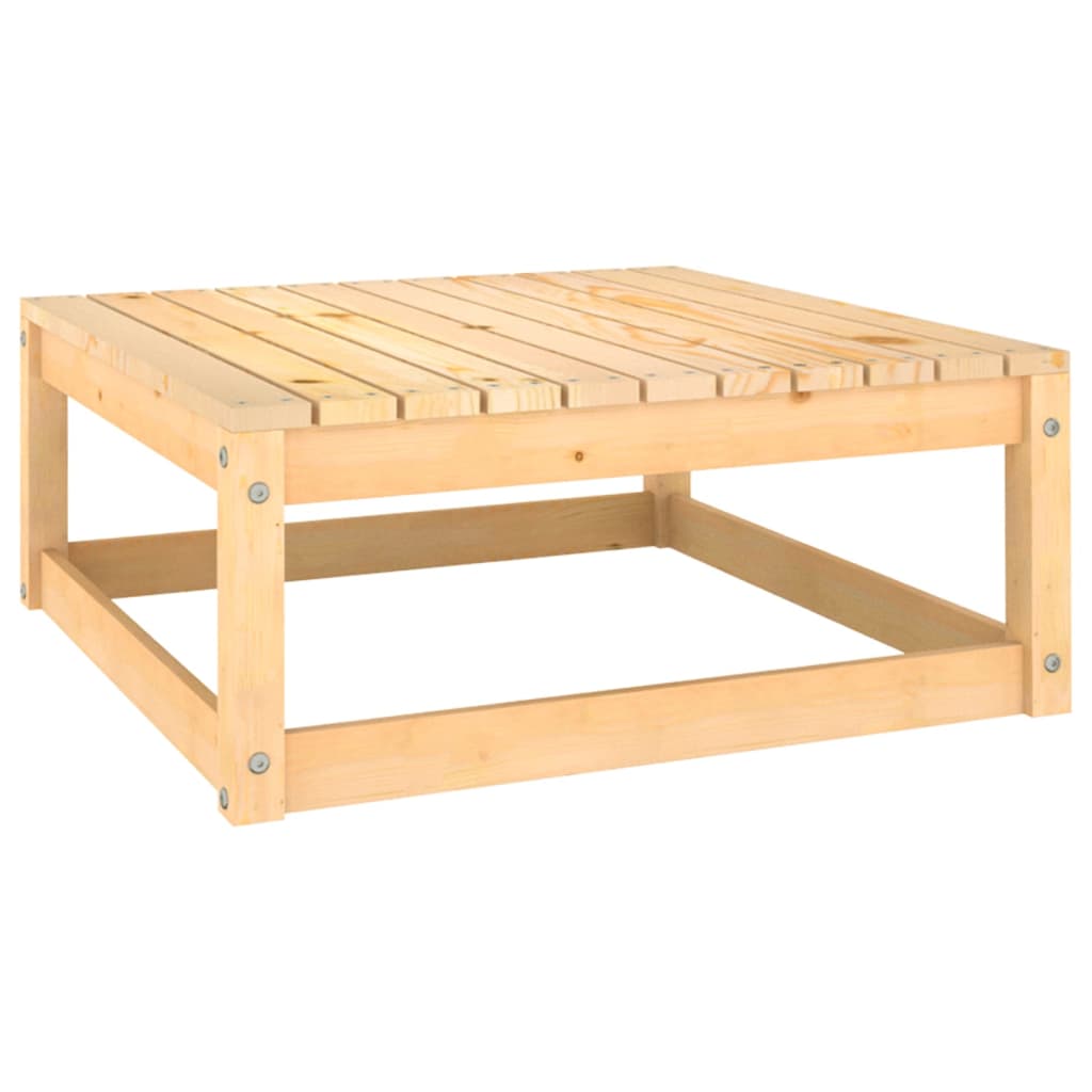 Juego de muebles de jardín 10 pzas y cojines madera maciza pino