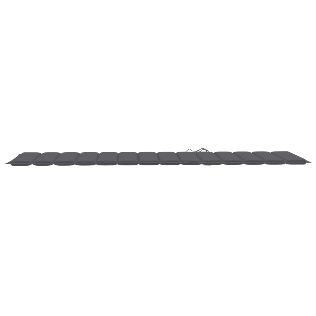 Tumbonas con mesa y cojines 2 uds madera maciza de acacia
