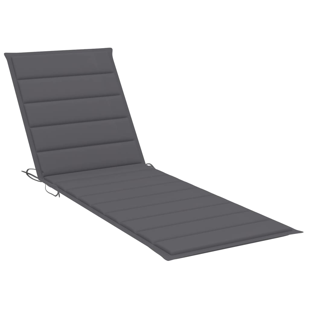 Tumbonas con mesa y cojines 2 uds madera maciza de acacia