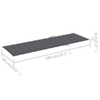 Tumbonas con mesa y cojines 2 uds madera maciza de acacia