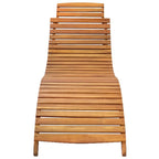 Tumbonas 2 uds madera maciza de acacia