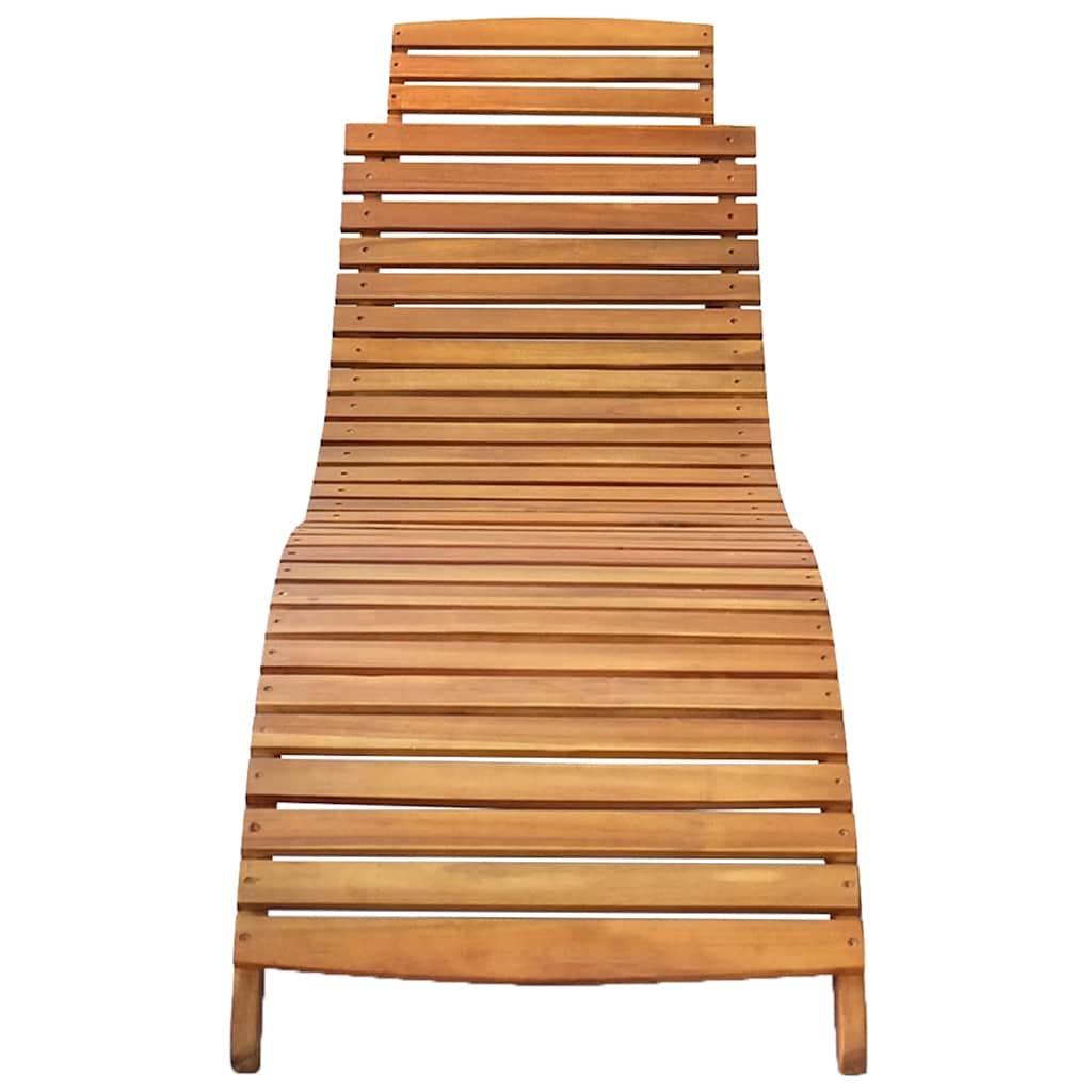 Tumbonas con cojines 2 unidades madera maciza de acacia