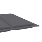 Tumbonas 2 unidades con mesa y cojines madera maciza de acacia