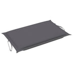 Tumbonas 2 unidades con mesa y cojines madera maciza de acacia