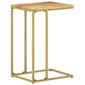 Mesa auxiliar de madera maciza de mango 35x45x65 cm