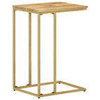 Mesa auxiliar de madera maciza de mango 35x45x65 cm