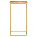Mesa auxiliar de madera maciza de mango 35x45x65 cm