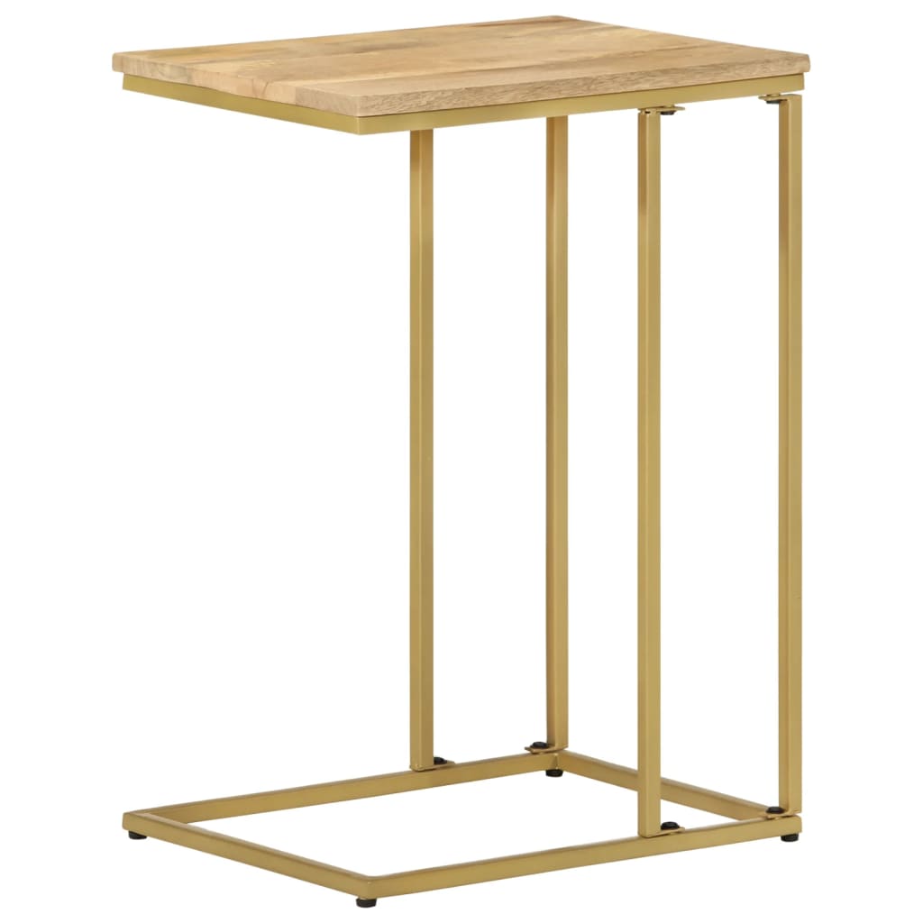 Mesa auxiliar de madera maciza de mango 35x45x65 cm