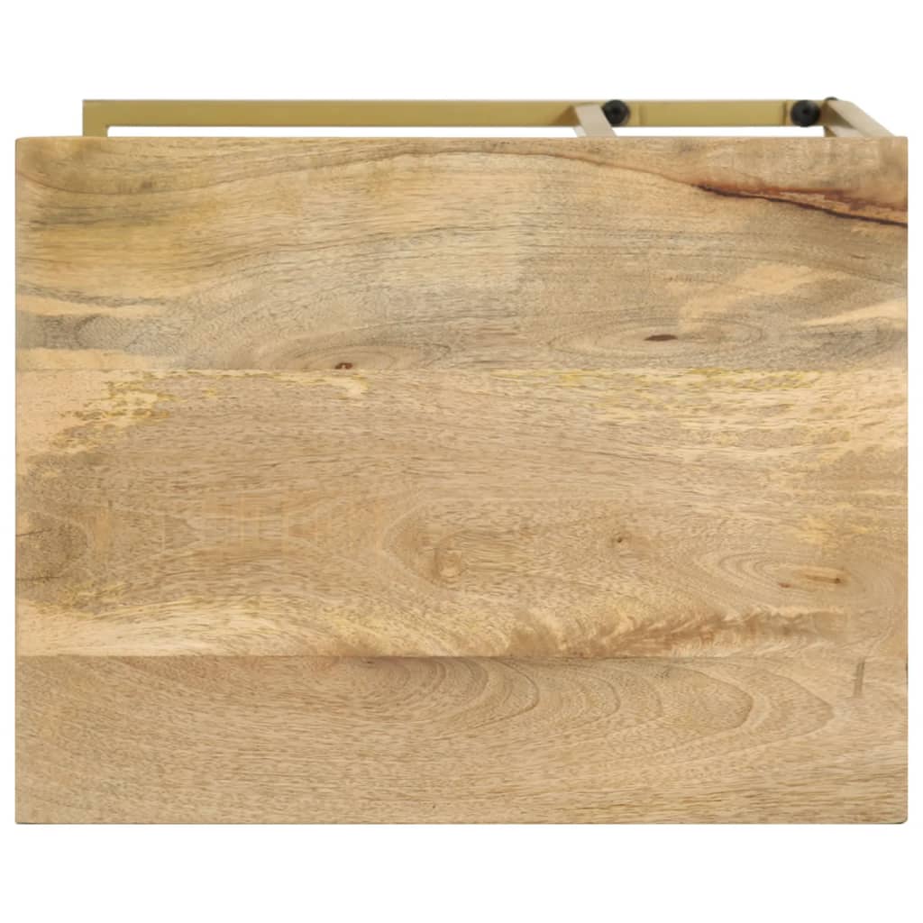 Mesa auxiliar de madera maciza de mango 35x45x65 cm