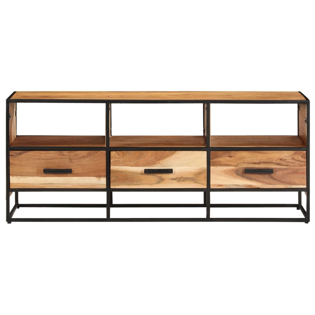 Mueble para la TV madera maciza de acacia 110x30x45 cm