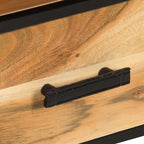 Mueble para la TV madera maciza de acacia 110x30x45 cm