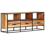 Mueble para la TV madera maciza de acacia 110x30x45 cm