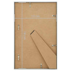 Marcos de foto collage de mesa 3 uds plateado MDF 13x18cm