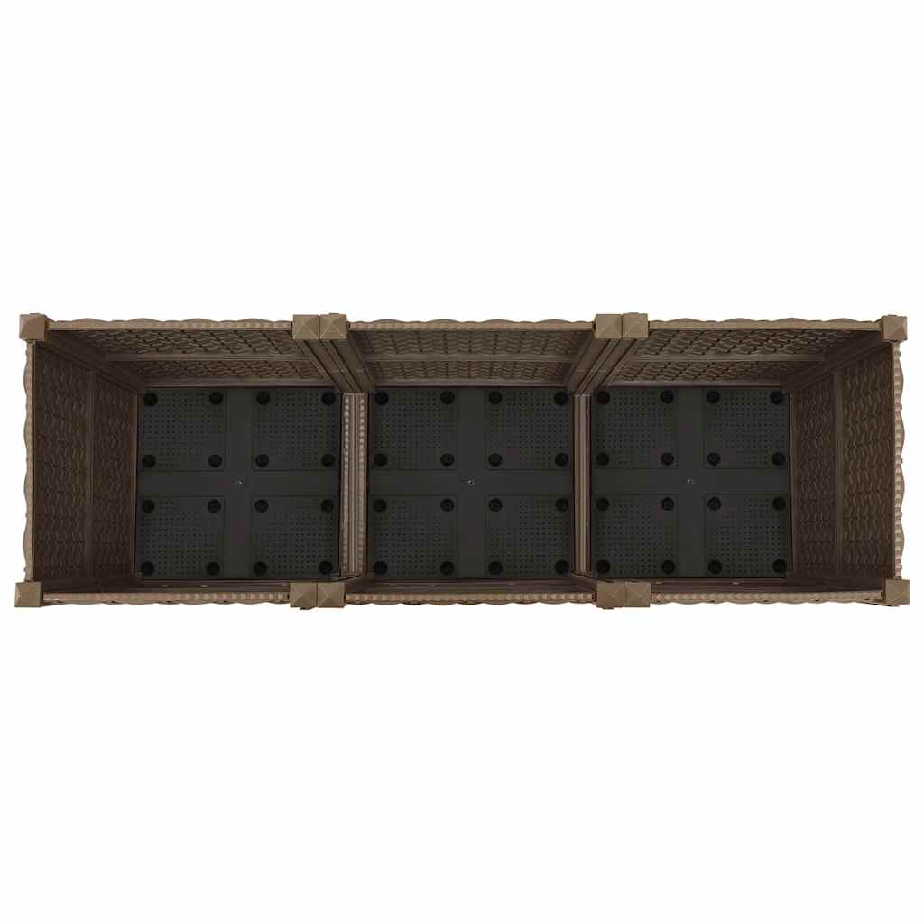 Jardinera elevada 120x40x38 cm Polipropileno