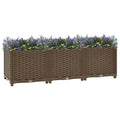 Jardinera elevada 120x40x38 cm Polipropileno