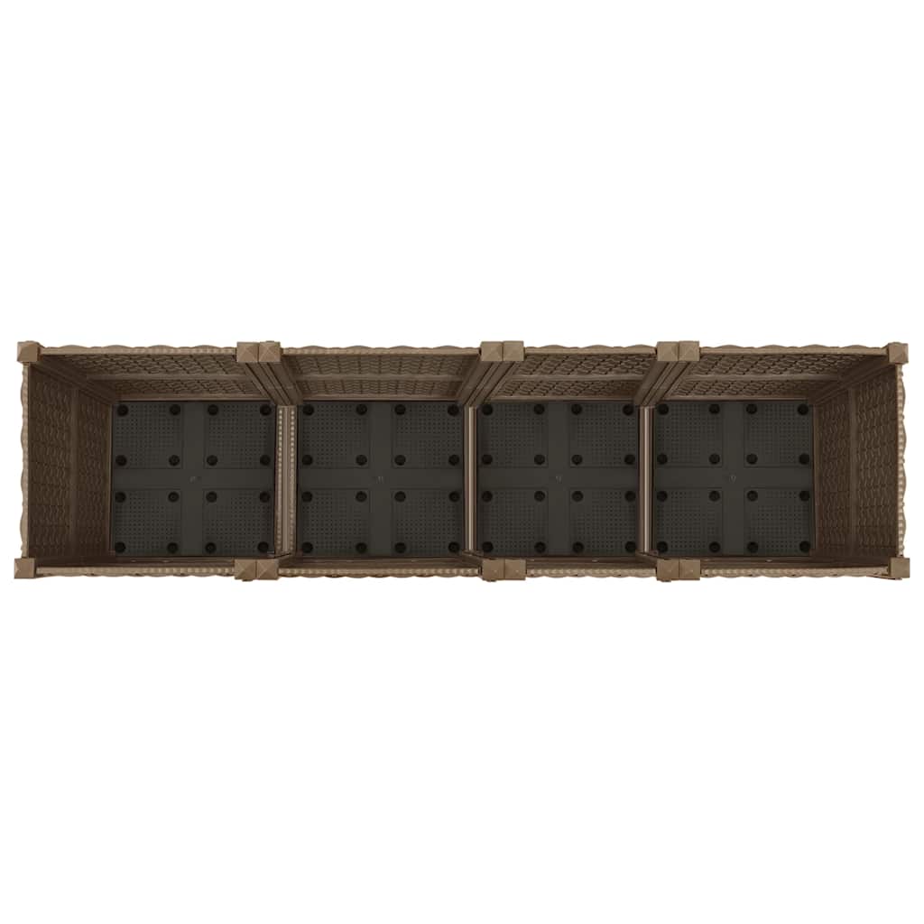 Jardinera elevada 160x40x38 cm Polipropileno