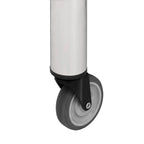 Mesa de trabajo para cocina con ruedas acero inox 100x30x85 cm