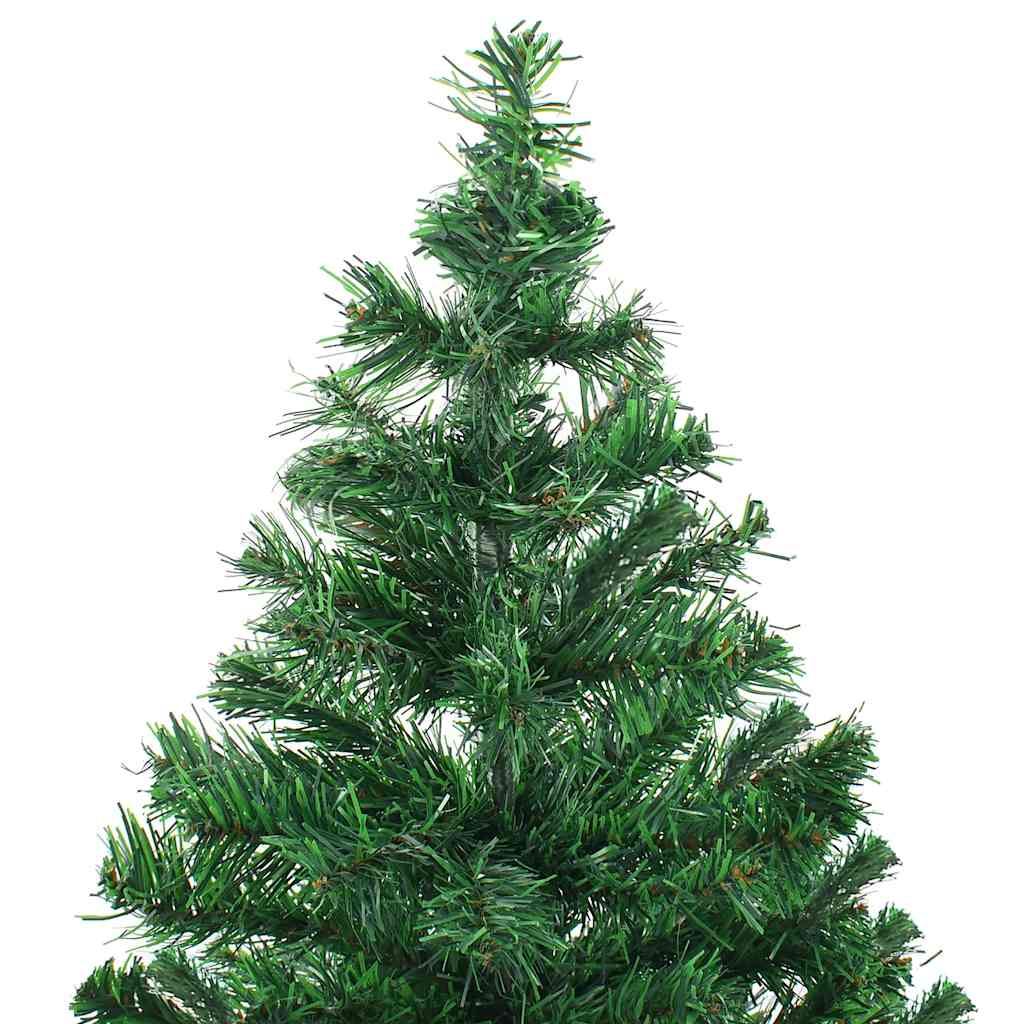 Árbol de Navidad artificial con luces y bolas 230 ramas 120 cm