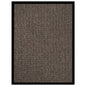 Felpudo a rayas negro y gris 115x200 cm